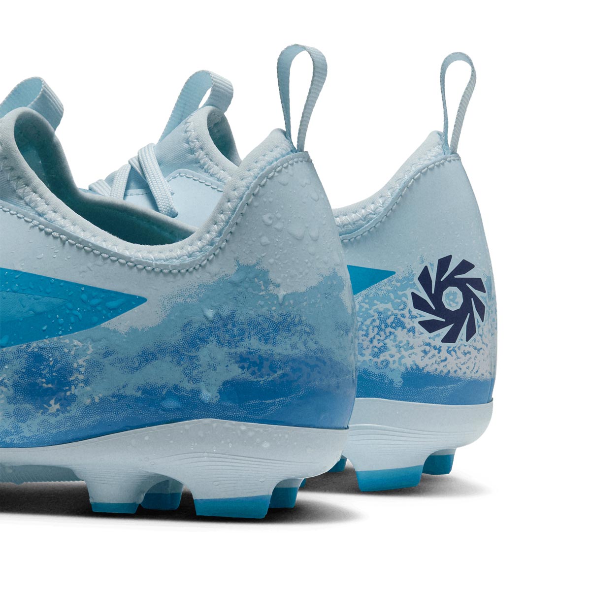 NIKE JR PHANTOM 6 LOW ACADEMY ERLING HAALAND FG/MG - BALTIC BLUE/BLUE ECLIPSE/GLACIER BLUE