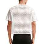 NIKE MEN ACG RADICAL AIRFLOW SHORT SLEEVE TOP - WHITE/ANTHRACITE