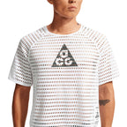 NIKE MEN ACG RADICAL AIRFLOW SHORT SLEEVE TOP - WHITE/ANTHRACITE
