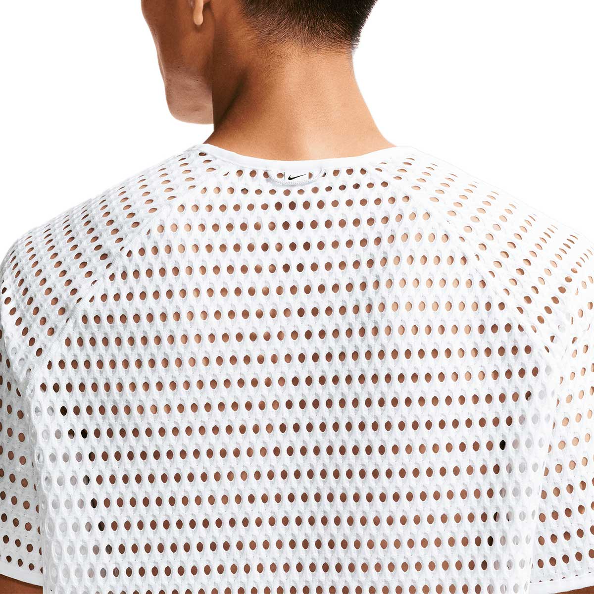 NIKE MEN ACG RADICAL AIRFLOW SHORT SLEEVE TOP - WHITE/ANTHRACITE