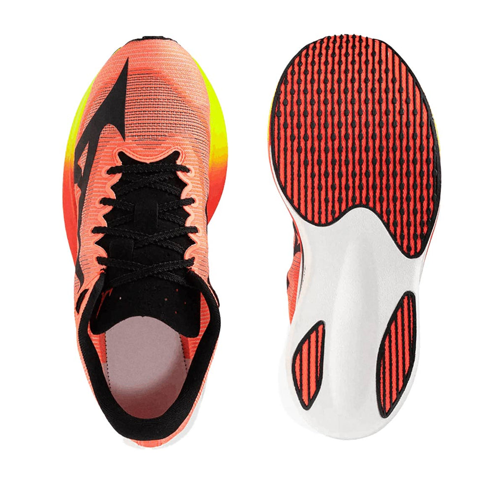 MIZUNO HYPERWARP PURE - LAVAOREANGE/BLACK/LIGHTNINGYELLOW