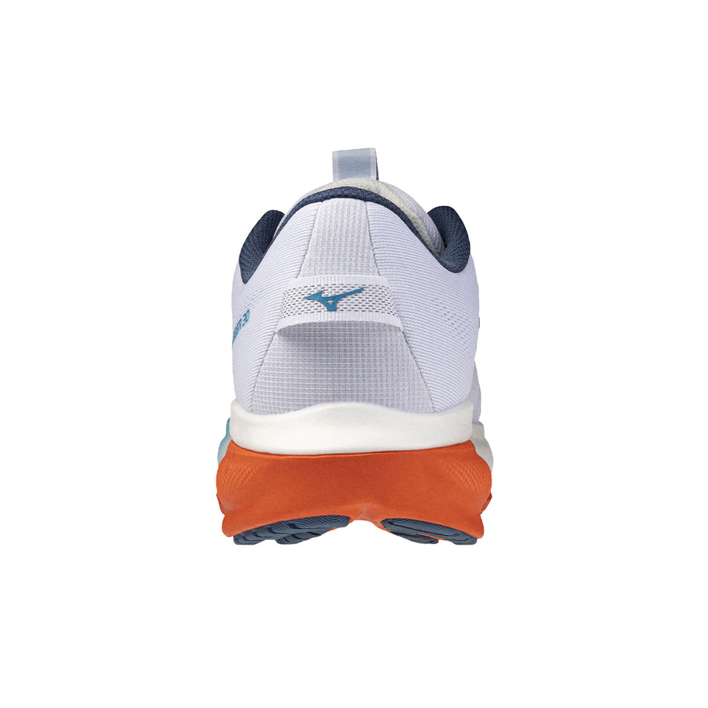 MIZUNO MEN WAVE RIDER 30 2E - WHITE/BLUEJEWEL/ORANGE