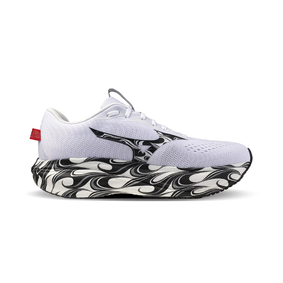 MIZUNO WAVE RIDER 30 DISCLOSURE - WHITE/BLACK/HIGHRISHRED