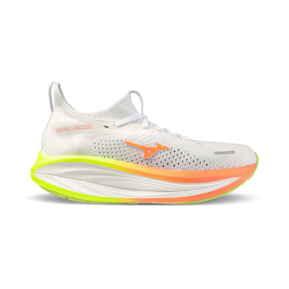 MIZUNO WOMEN NEO VISTA 3 - WHITE/FLAMINGOCORAL/LIMEPULP