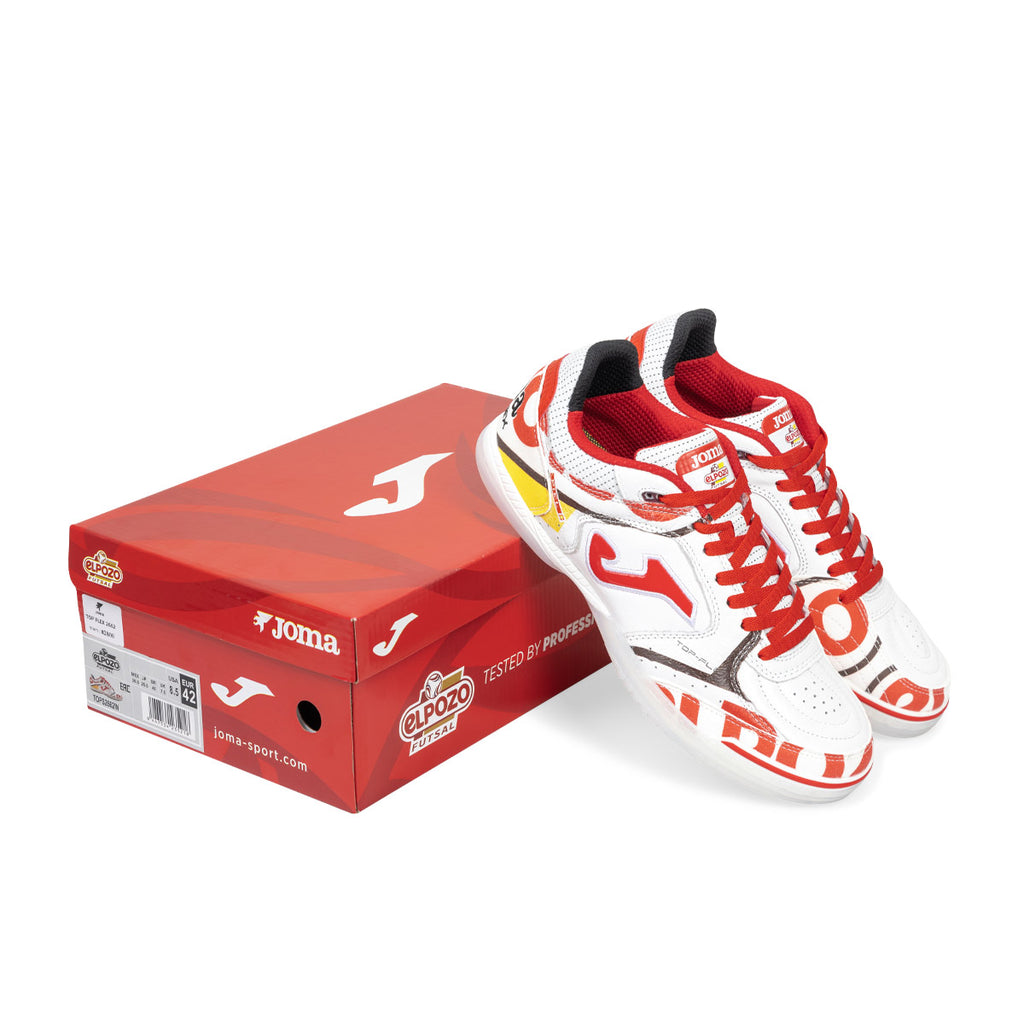 JOMA TOP FLEX ELPOZO - WHITE/RED