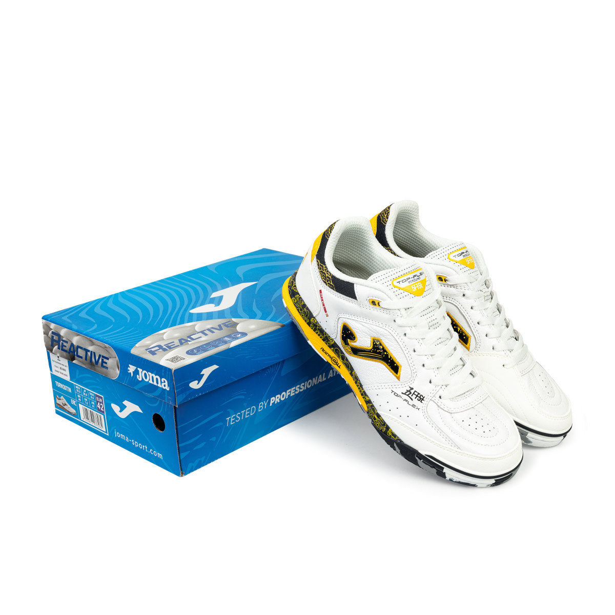 JOMA TOP FLEX REBOUND KOREA - WHITE/BLACK/GOLD