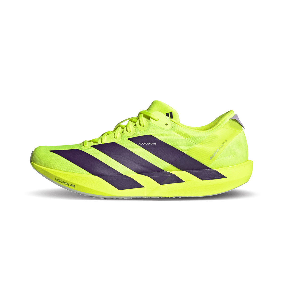 ADIDAS MEN ADIZERO ADIOS 9 - SYELLO/AURPLU/POWPLU