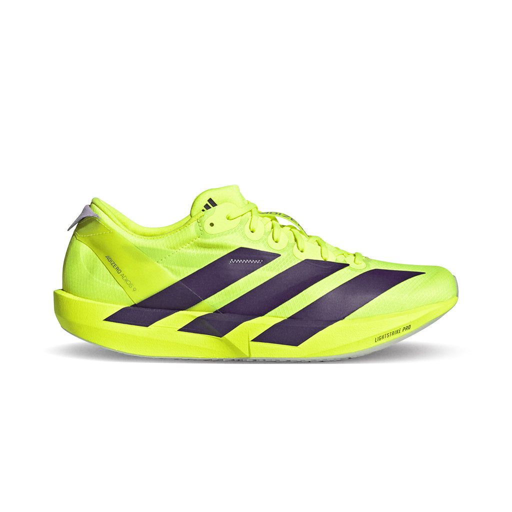ADIDAS MEN ADIZERO ADIOS 9 - SYELLO/AURPLU/POWPLU