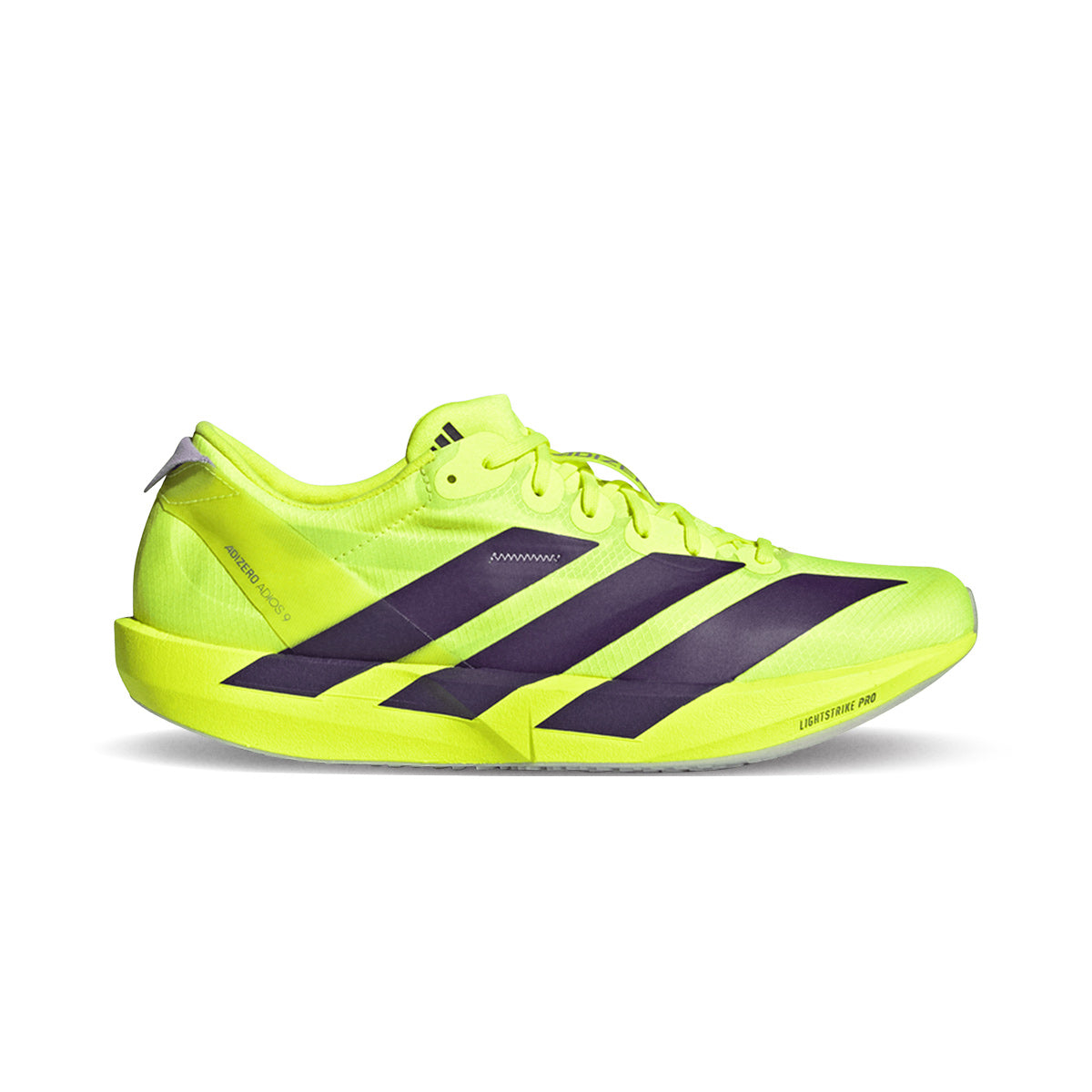 ADIDAS MEN ADIZERO ADIOS 9 - SYELLO/AURPLU/POWPLU