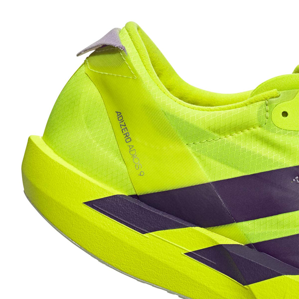 ADIDAS MEN ADIZERO ADIOS 9 - SYELLO/AURPLU/POWPLU
