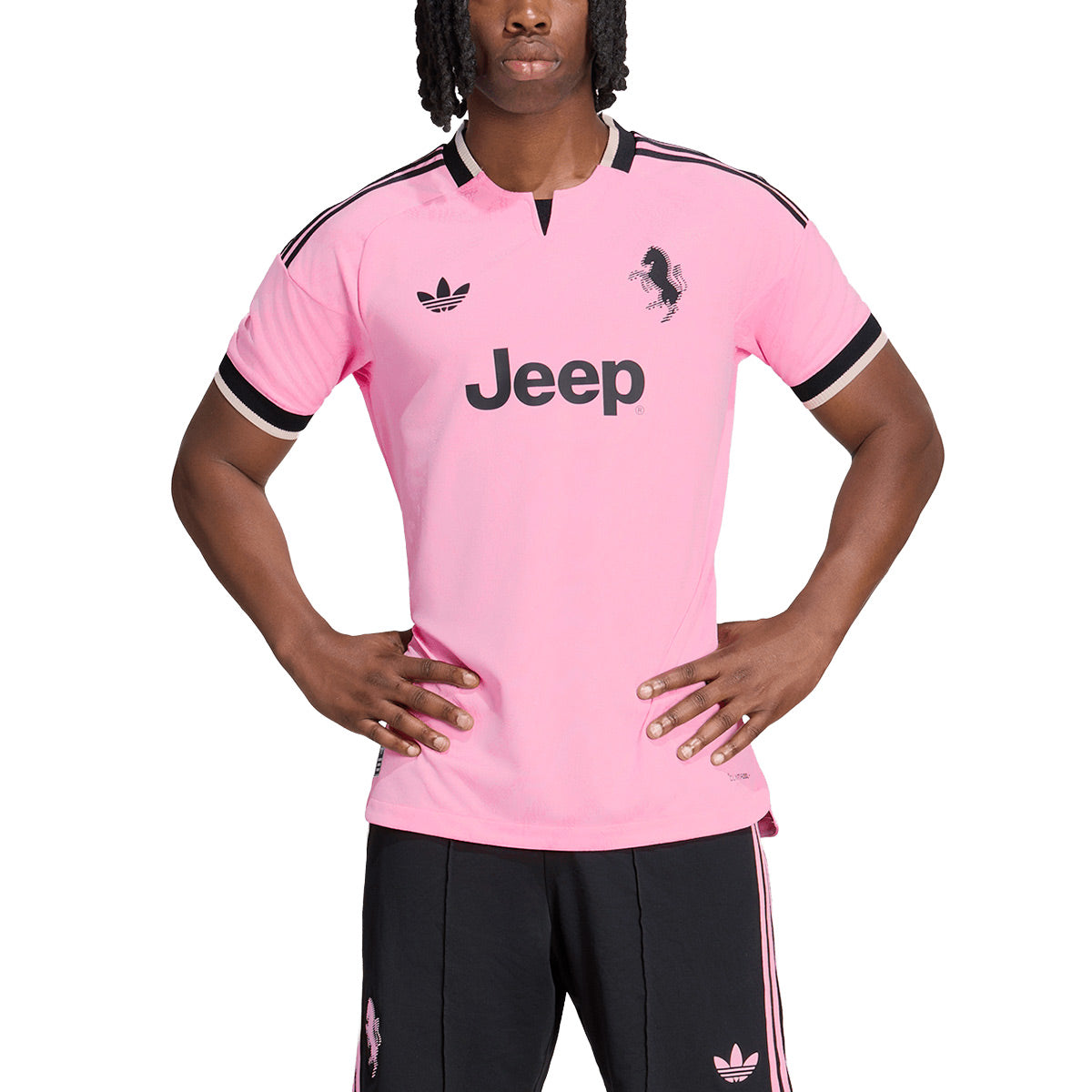 ADIDAS JUVENTUS 2026/2027 AWAY PLAYER JERSEY - TRUE PINK/BLACK