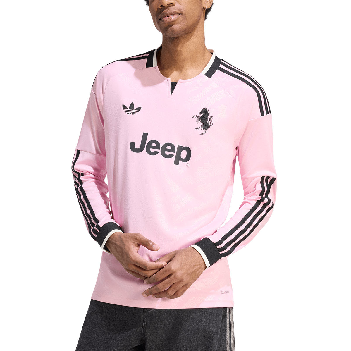 ADIDAS JUVENTUS 2026/2027 AWAY REPLICA LONG SLEEVE JERSEY - TRUE PINK/BLACK