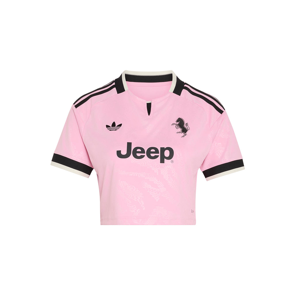 ADIDAS JUVENTUS 2026/2027 AWAY REPLICA WOMEN CROP JERSEY - TRUE PINK/BLACK