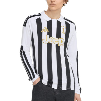 ADIDAS JUVENTUS 2026/2027 HOME REPLICA LONG SLEEVE JERSEY - WHITE/BLACK