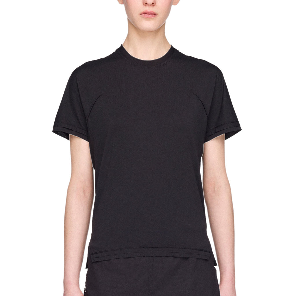 ADIDAS WOMEN Y3 RUNNING SHORT SLEEVE TEE - BLACK