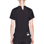 ADIDAS WOMEN Y3 RUNNING SHORT SLEEVE TEE - BLACK