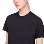 ADIDAS WOMEN Y3 RUNNING SHORT SLEEVE TEE - BLACK