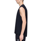 ADIDAS MEN Y3 RUNNING TANK TOP - BLACK