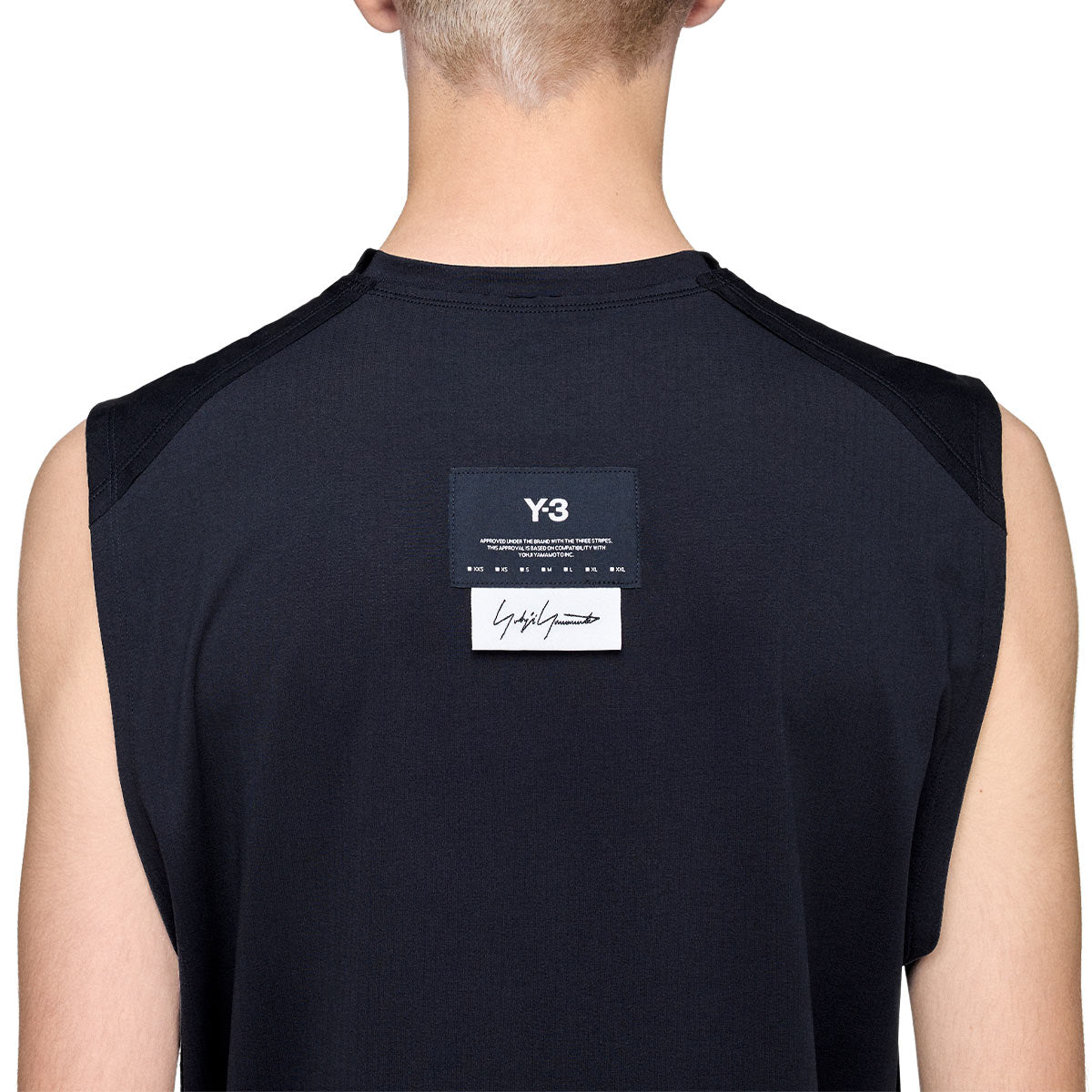 ADIDAS MEN Y3 RUNNING TANK TOP - BLACK