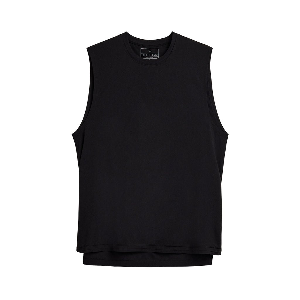 ADIDAS MEN Y3 RUNNING TANK TOP - BLACK