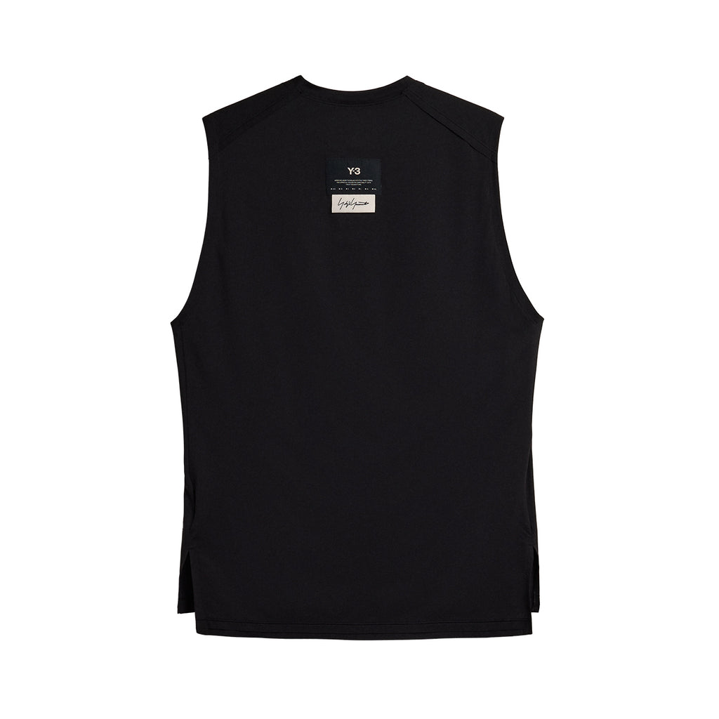 ADIDAS MEN Y3 RUNNING TANK TOP - BLACK
