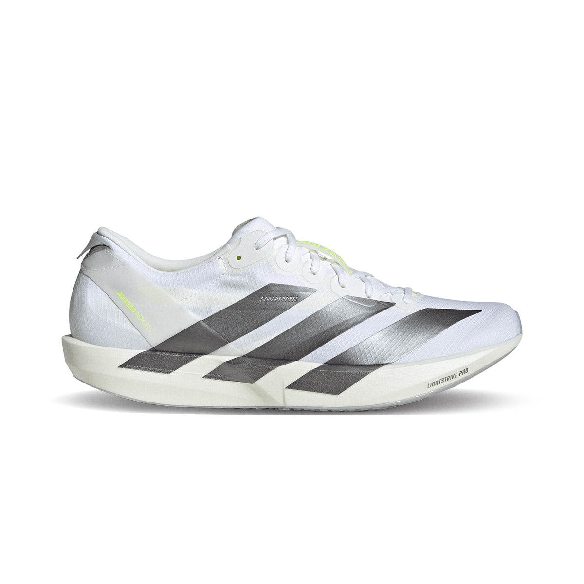 ADIDAS MEN ADIZERO ADIOS 9 - FTWWHT/IRONMT/SYELLO