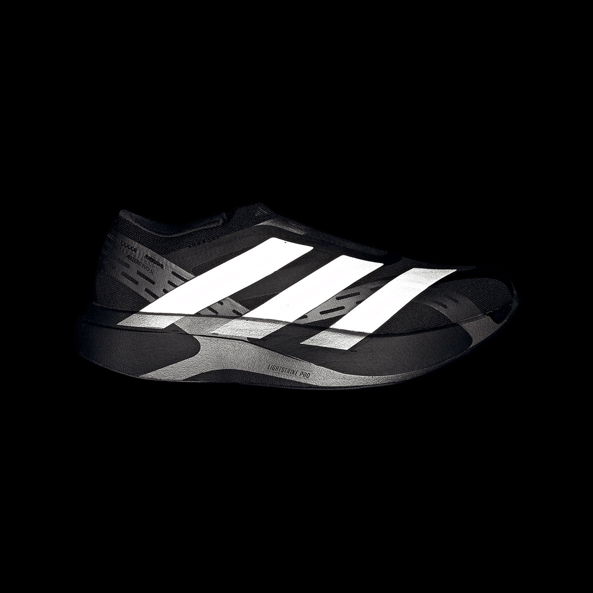ADIDAS MEN ADIZERO EVO SL LACELESS - CBLACK/SILVMT/NGTMET