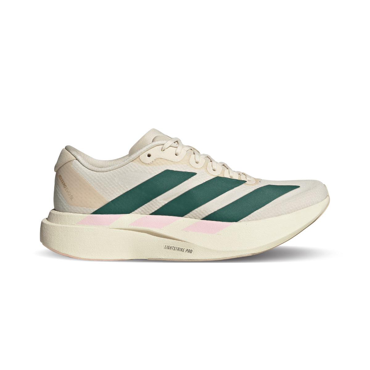 ADIDAS WOMEN ADIZERO EVO SL WOVEN - WONWHI/CGREEN/CLPINK