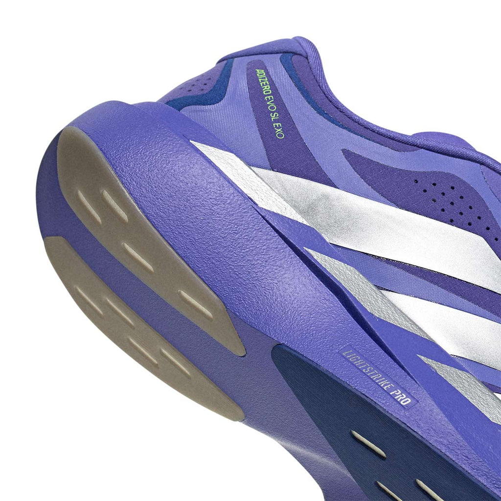 ADIDAS MEN ADIZERO EVO SL EXO - SOLPUR/SILVMT/PURPUR
