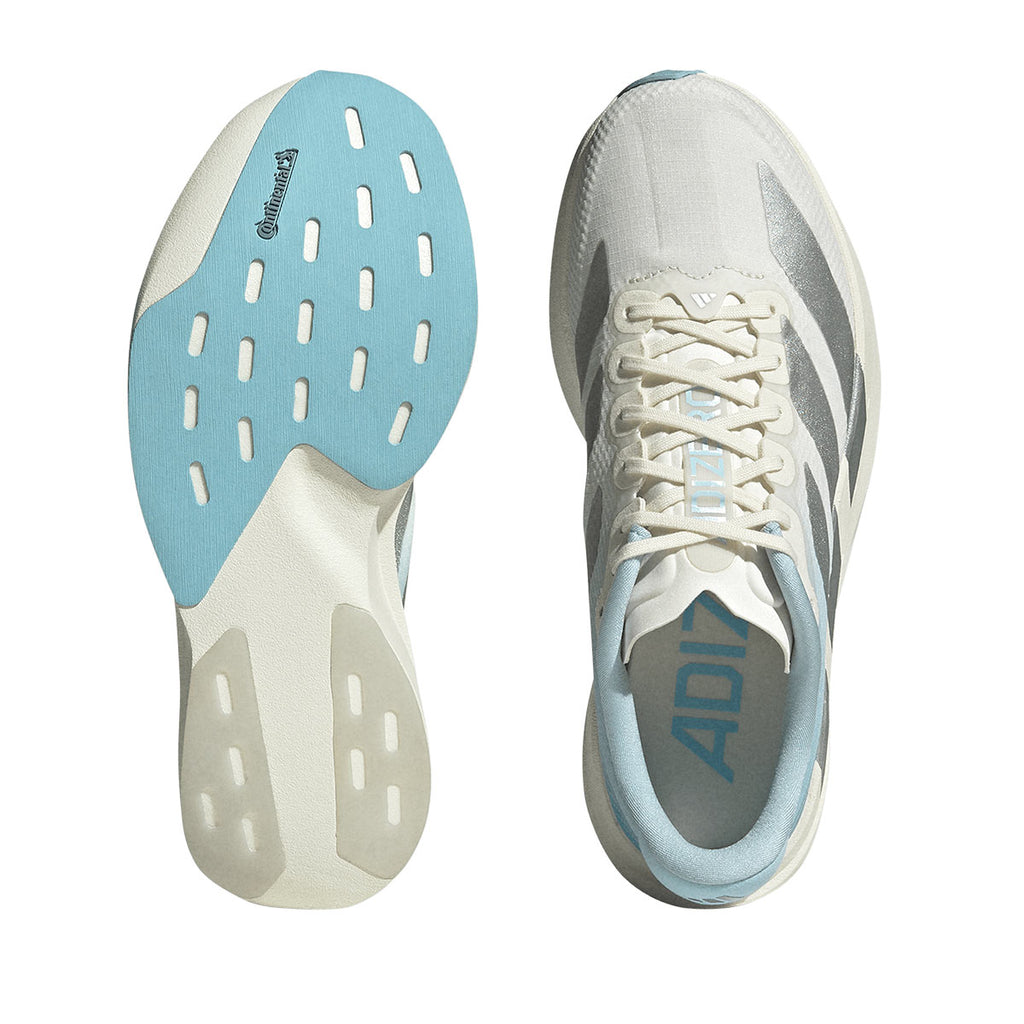 ADIDAS WOMEN ADIZERO EVO SL WOVEN - OWHITE/SILVMT/ICEBLU