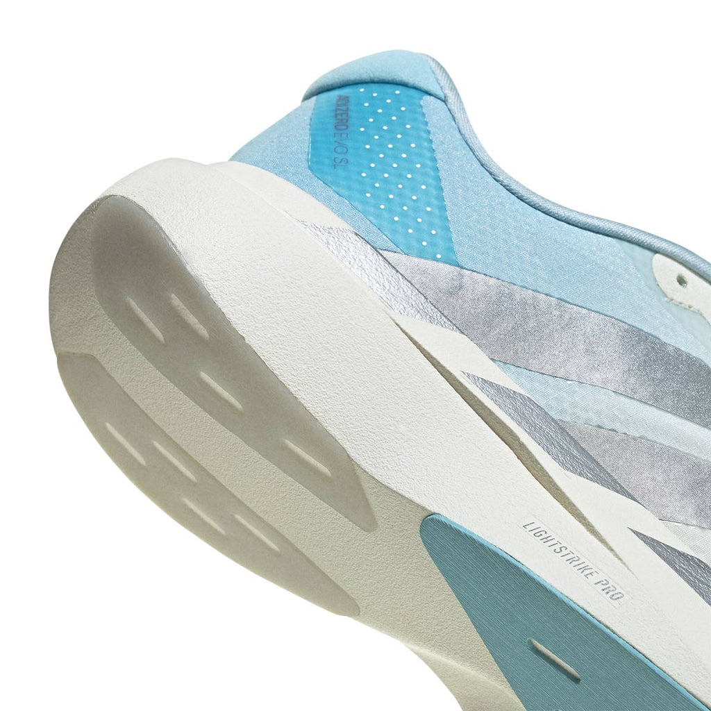 ADIDAS WOMEN ADIZERO EVO SL WOVEN - OWHITE/SILVMT/ICEBLU