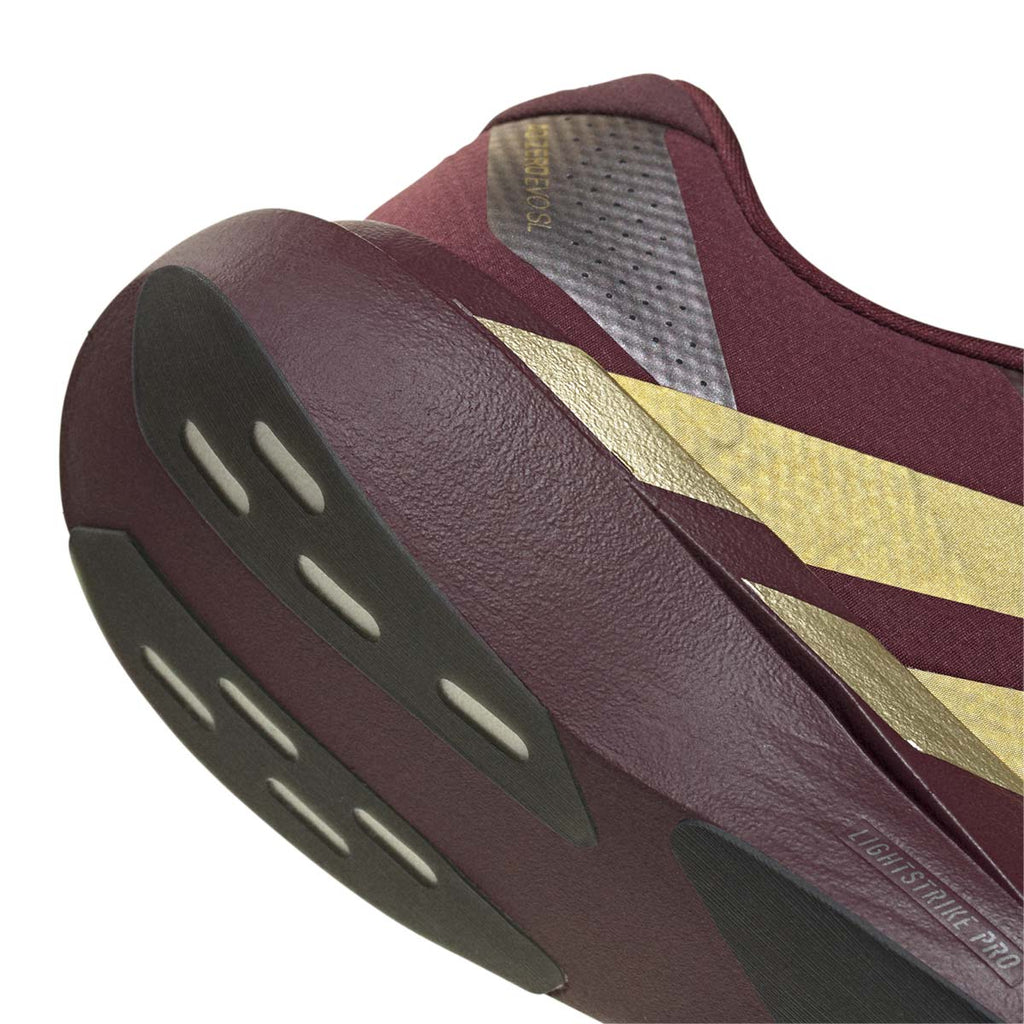 ADIDAS M ADIZERO EVO SL WOVEN - MAROON/GOLDMT/CBLACK