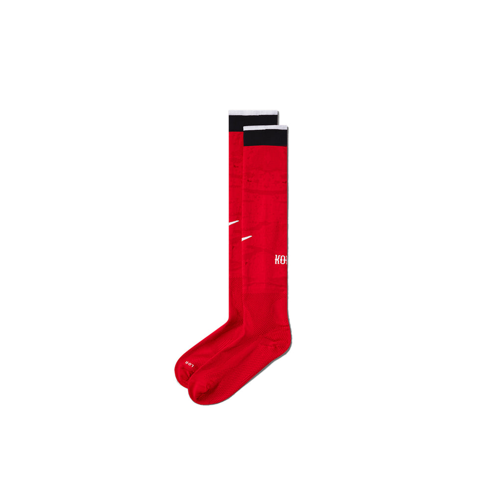 NIKE SOUTH KOREA 2026 HOME SOCKS - GLOBAL RED/CLUB GOLD/WHITE