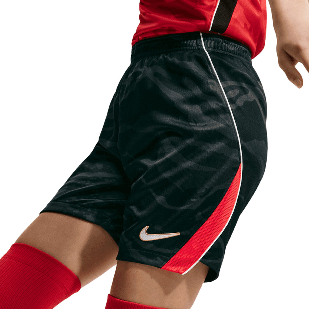 NIKE SOUTH KOREA 2026 HOME KIDS SHORTS - BLACK/GLOBAL RED/WHITE/CLUB GOLD