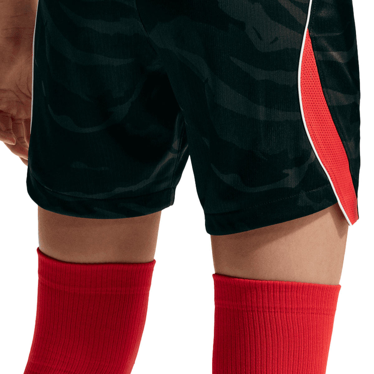 NIKE SOUTH KOREA 2026 HOME KIDS SHORTS - BLACK/GLOBAL RED/WHITE/CLUB GOLD