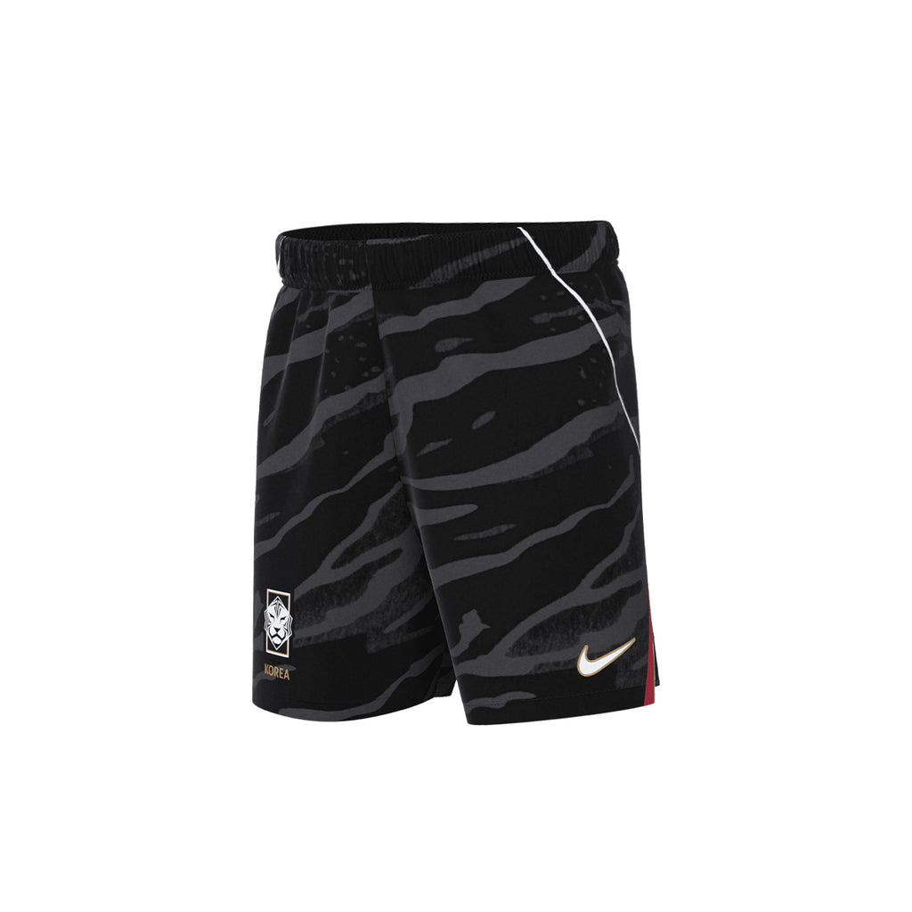 NIKE SOUTH KOREA 2026 HOME KIDS SHORTS - BLACK/GLOBAL RED/WHITE/CLUB GOLD
