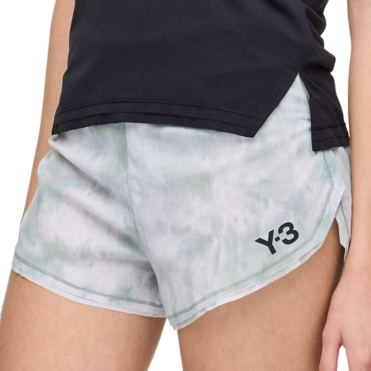ADIDAS WOMEN Y3 AOP RUNNING SHORTS - MULTCO