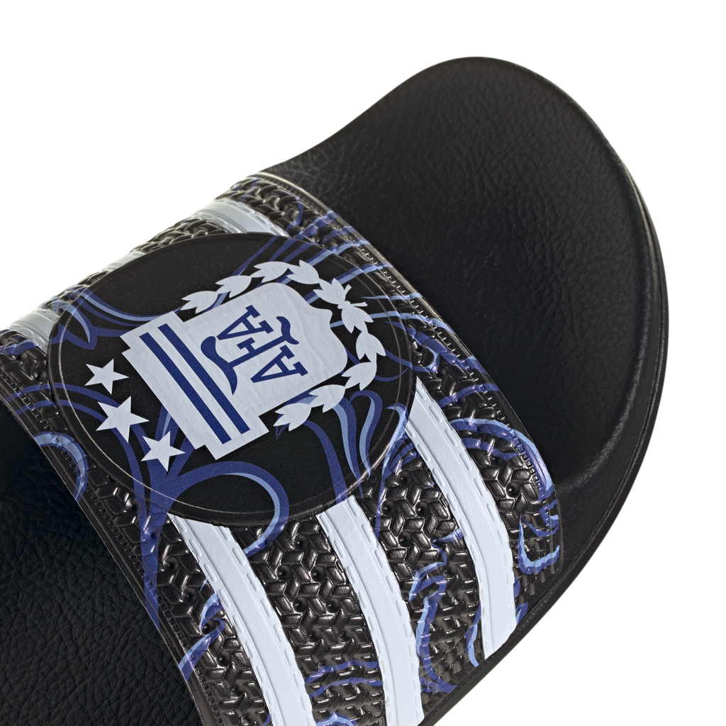 ADIDAS ARGENTINA 2026 TREFOIL SLIDE - BLACK/LUCID BLUE/BLUE BURST