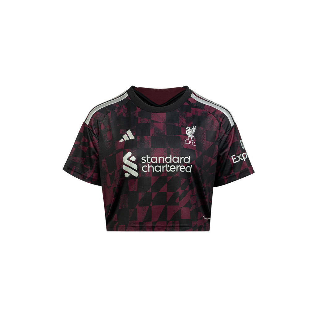 ADIDAS LIVERPOOL 2026/2027 THIRD WOMEN CROP JERSEY - BLACK