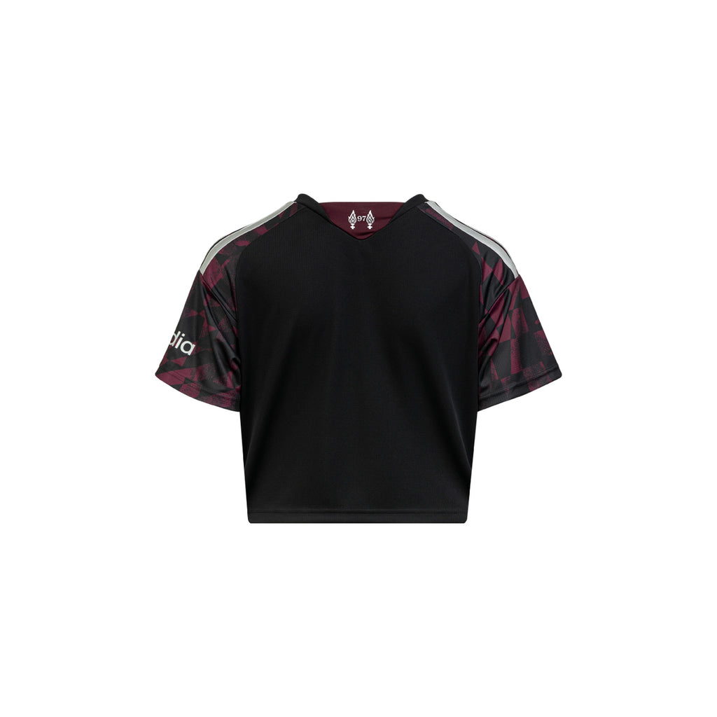 ADIDAS LIVERPOOL 2026/2027 THIRD WOMEN CROP JERSEY - BLACK