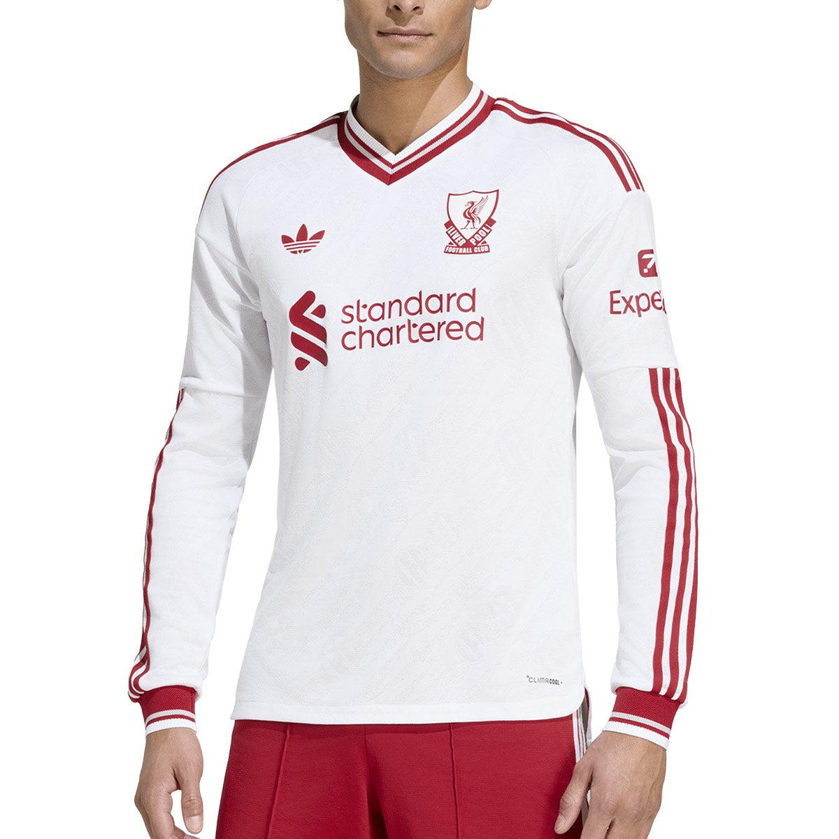 ADIDAS LIVERPOOL 2026/2027 AWAY PLAYER LONG SLEEVE JERSEY - WHITE