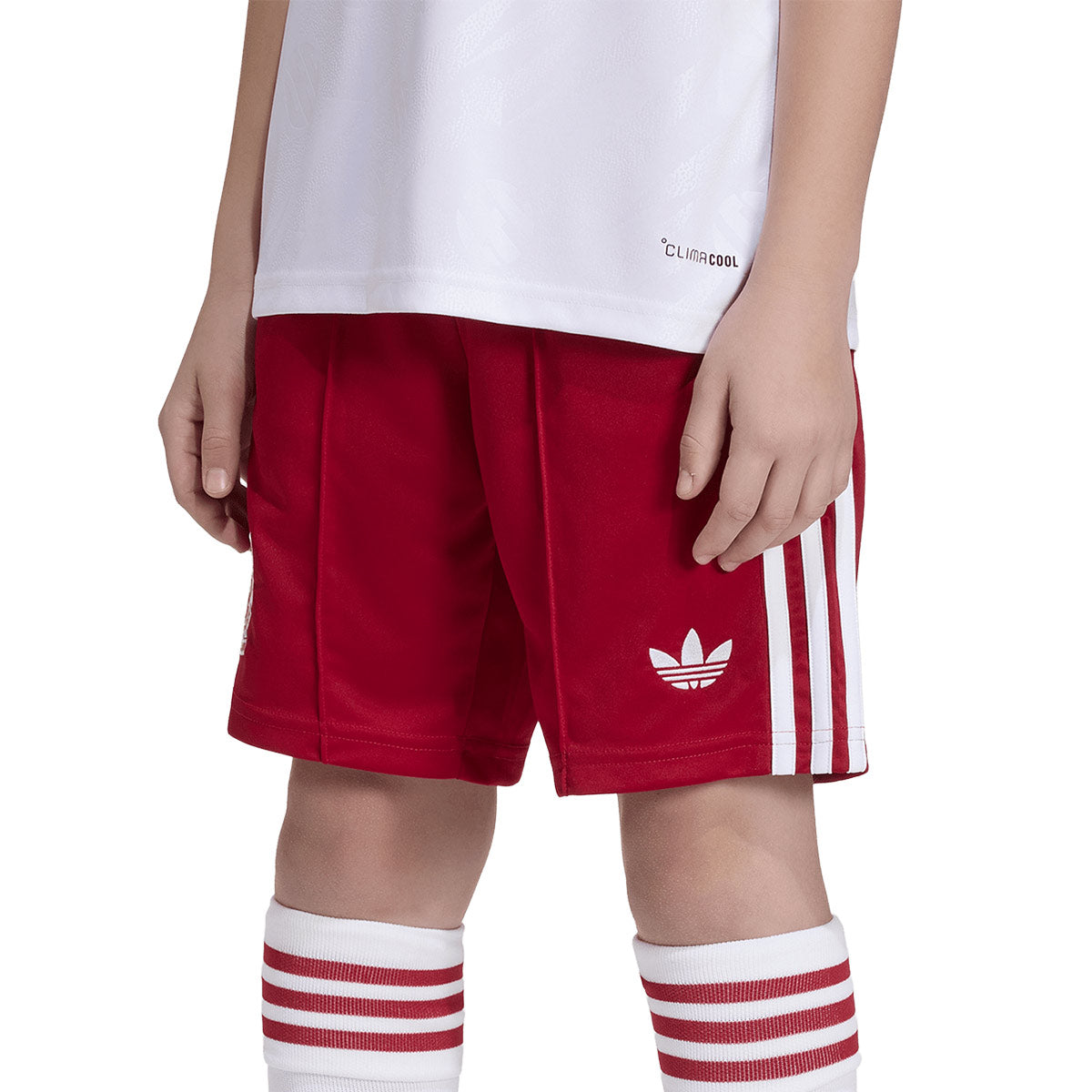 ADIDAS LIVERPOOL 2026/2027 AWAY KIDS SHORTS - STRAWBERRY RED