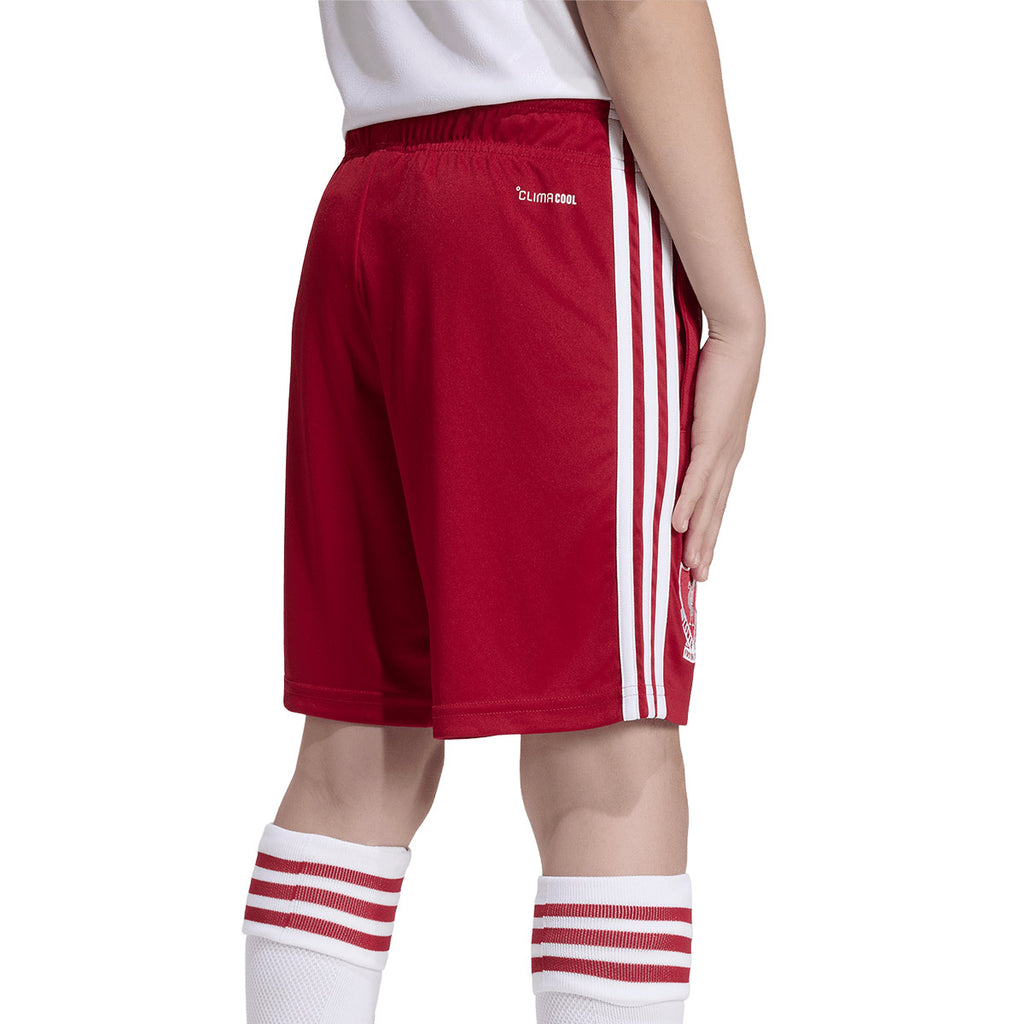 ADIDAS LIVERPOOL 2026/2027 AWAY KIDS SHORTS - STRAWBERRY RED
