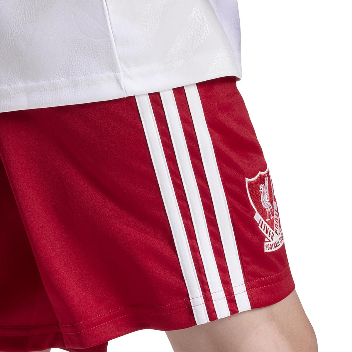 ADIDAS LIVERPOOL 2026/2027 AWAY KIDS SHORTS - STRAWBERRY RED