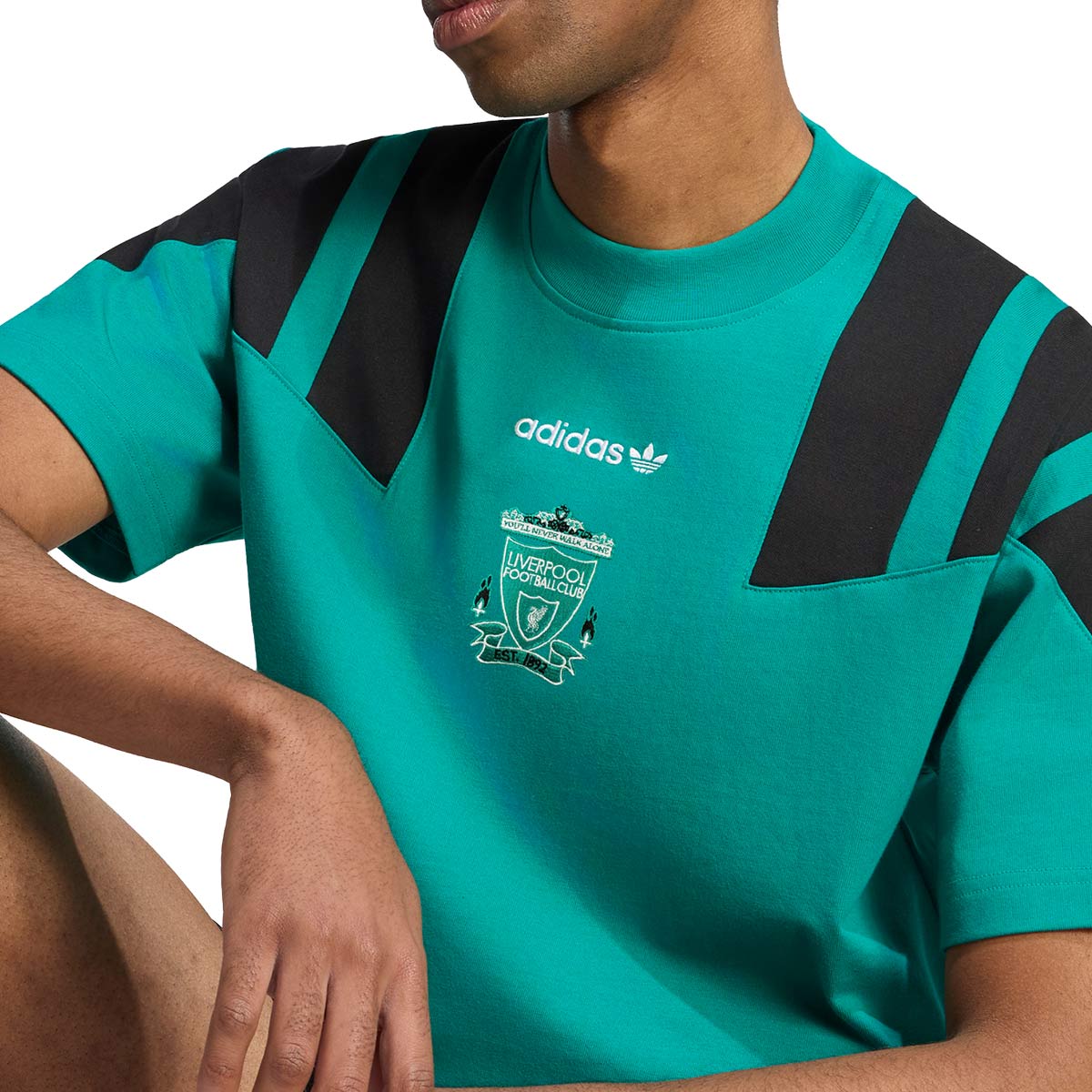 ADIDAS LIVERPOOL EQT TEE - EQUIPMENT GREEN/BLACK