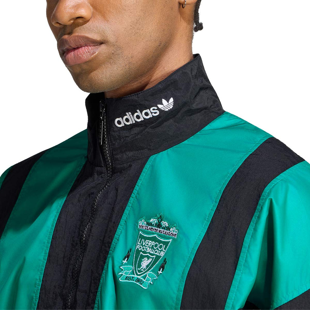 ADIDAS LIVERPOOL EQT TRACK TOP - BLACK/EQUIPMENT GREEN