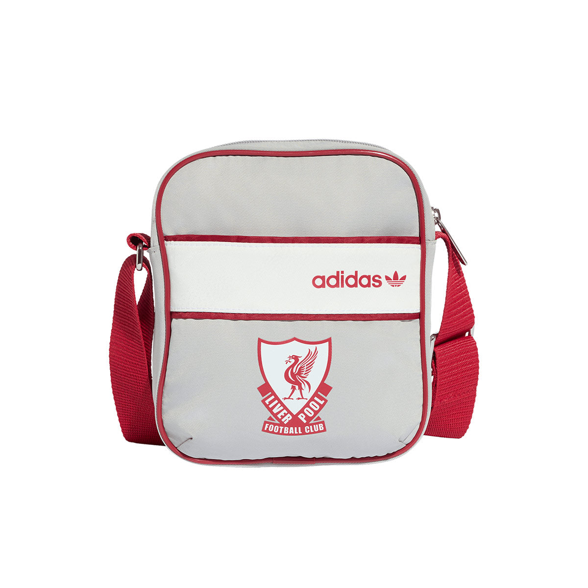 ADIDAS LIVERPOOL 2026/2027 FESTIVAL BAG - GREY TWO/STRAWBERRY RED