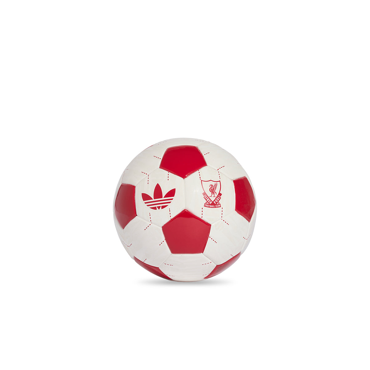 ADIDAS LIVERPOOL 2026/2027 AWAY MINI BALL - WHITE/STRAWBERRY RED