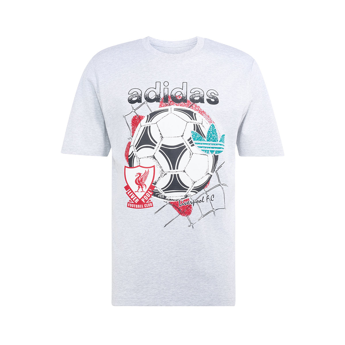 ADIDAS LIVERPOOL OG GRAPHIC TEE - LIGHT GREY HEATHER