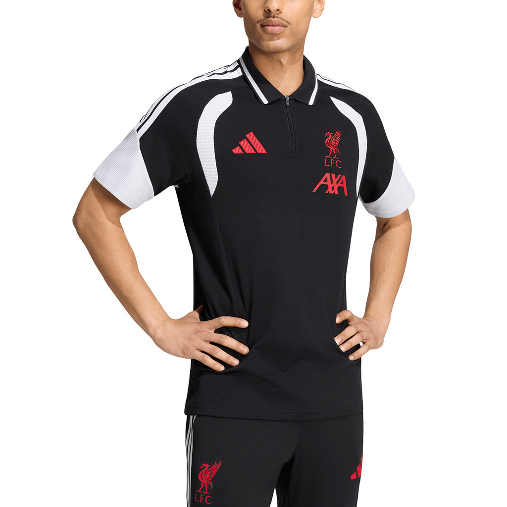 ADIDAS LIVERPOOL 2026/2027 TIRO POLO SHIRT - BLACK